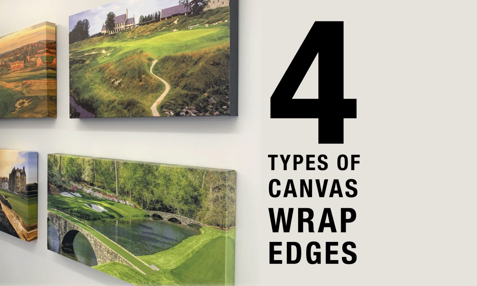 4 Types of Canvas Wrap Edges on the DOT Delzer's Blog